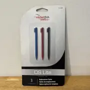 Pack Of 3 Replacement Touch Screen Stylus Pens For Nintendo DS Lite GamePad