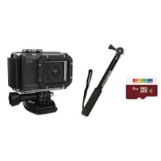 Active On CX Action Camera BUNDLE Waterproof W/ SD Card & Selfie Stick