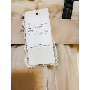 日本品牌 LA BELLE ETUDE 浪漫網紗風衣款設計長裙