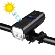 Bikight 4 in 1 Solar Bike Headlight 1000Lm Brightness 4000mAh Battery Power Bank 8 Light Modes Waterproof Bicycle Front