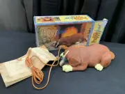 Novelty "PUPPY FONE" Boxer ~ Telephone Phone w/Cords ~ NEVER USED w/Box