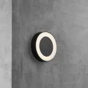 Teton LED Outdoor Wall Light in Black