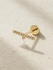 [Persée] Persée - 18-karat Gold Diamond Single Earring - One size One size Gold