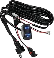 300W Plug & Play Rear Lights Wiring Harness Kit with LED 14AWG 1 Lead 12V Rocker Switch Replacement for Polaris RZR General Ranger (300W 14AWG 1 Lead 12V)