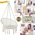 Gardeon Hammock Swing Chair Hanging Macrame Soft Indoor Outdoor Cotton Cream