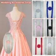 Bridal Wedding Gown Dress Lace up Accessories Zipper Replacement Bandage