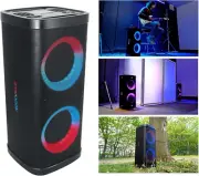 BASS PARTY 65 V2 Bluetooth Speaker, 1200W, Deep Bass, LED Lights, 6.5" Dual Woof