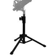 Geekria Telescoping Tabletop Tripod Mic Stand with Foldable Feet