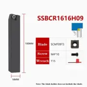 SSBCR1616H09 75° CNC Lathe Tool Indexable Carbide Turning Tool Holder For SCMT09