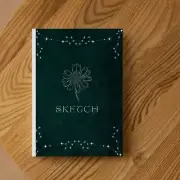 Sketch Book: Artist Drawing Blank Paper Pad 6" x 9" - 150 Pages - Flower Sparkle