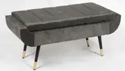 Handmade charcoal bed end bench/Entryway Bench 100cm length