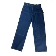 Carhartt Double Front Washed Logger Dungarees Jeans Loose Carpenter 38x36 NWT