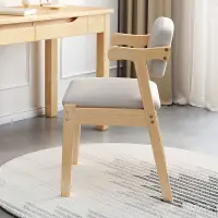在飛比找蝦皮商城精選優惠-【實木 椅子】網紅椅子實木餐桌椅約書桌椅橡膠木傢用椅日式書房