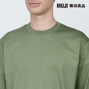 【MUJI 無印良品】男棉混天竺圓領長袖T恤(共8色)