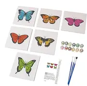 Paint by Numbers Kit for Adults - Kids Funny Creative Oil Painting Set | Funny Butterfly Theme, Easy Coloring, Complete Accessories for Kid Boy Girls Children Adults