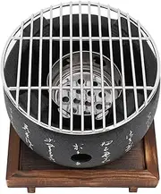 BBQ Grill Japanese Style, Mini Portable Japanese BBQ Grill Round Design (S)