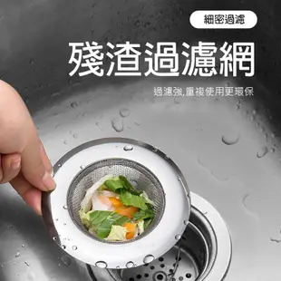 WENJIE【DA153】不鏽鋼濾水器過濾網 排水 排水孔排水口 殘渣菜渣毛髮 浴室 廚房 水槽網 過濾網