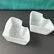 Tupperware Crystalwave Microwave Insert for Divided dish New Set Of 2