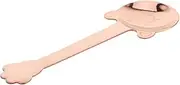 MOBUTOFU Stainless Steel Spoon for Mini Toddler Utensil Bear Shape Safe Decorative