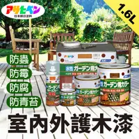 在飛比找PChome24h購物優惠-【日本朝日塗料】水性室內外護木漆 1.6L