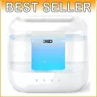 Whisper-Quiet 4L Humidifier with Night Light – Ideal for Baby Nursery & Bedroom