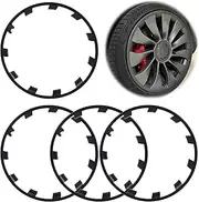 for Tesla Model Y 21 Inches Wheel Rim Protector Rim, ABS Rim Hubcaps Cover, Wheel Rim Protector Guard for Tesla Model Y 2021 to 2024, Scratch Resistant, Hub Protection, Decorative
