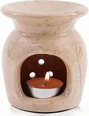 [Radicaln] Marble Oil Burner 4" Inches Verona Handmade Candle Warmer & Aromatherapy Diffuser for Home Decor, Bathroom & Room Decor, Ideal Oil Warmer, Aroma Diffuser & Essential Oils