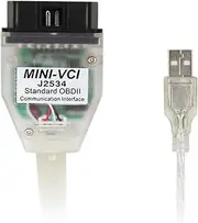 Mini Vci J2534 Cable Standard Obd2 Communication Interface for TIS Techstream V17 V18 Toyota Lexus Scion OBD2 Scanner Diagnostic USB Vehicle Scan Tool