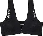 [Generic] Medium Bra Women's Sexy and Comfortable Lace Front Button Gathered Large Size Strapless Back Bra Womens Bras No Underwire