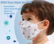 KF94 Breathable Face masks for kids- various fun designs - 10pcs per pack