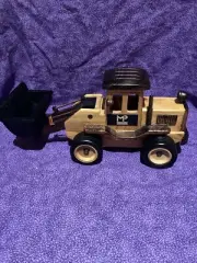 Wooden Front End Loader Vehicle Toddler Toy with Rubber Tires New