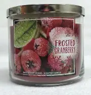 1 Bath & Body Works FROSTED CRANBERRY 3-Wick Scented 14.5 oz Candle