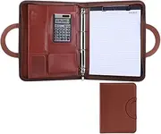 A4 Work Folder Clipboard Folder, Padfolio Portfolio with Zipper Business Portfolio Organizer Portfolio Folder Business Padfolio for Resume Work Notes