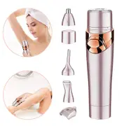 4 In 1 Women Face Facial Body Hair Removal Lady Shaver Epilator Female Shaving Electric Trimmer Razor For Eyebrow Nose