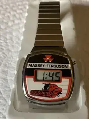 NOS Vintage Massey Ferguson MF Combine Tractor Digital Wrist Watch