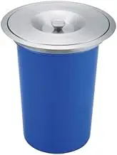 8L Concealed Design Benchtop Bin Compact 8L Capacity - Stainless Steel Rim and Lid for Easy Cleaning Home Office Use - Waste and Recycling