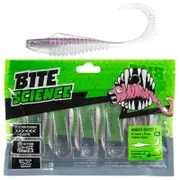 10 Pack of 3 Inch Bite Science Bunker Buster Soft Plastic Lures -UV Purple Pearl