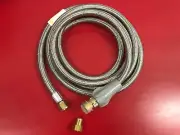 Rinnai Avenger 3m SS Gas hose 3/8 BSP F & SAE F Bayonet Grap Handle