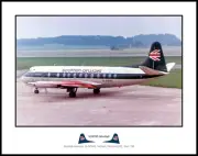 Scottish Airways Vickers Viscount 802 11" X 14" Color Photograph (AE005LGJC11X14