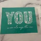 Chalk Couture You We’re Always The One Retired Transfer Stencil New 8x10 B SIZE