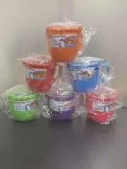 NWT Case of Sistema large soup mugs, multi colores