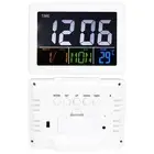 LCD Digital Alarm Clock Student Large Screen Time Temperature Display US