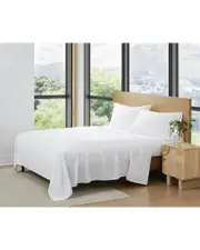 Frye 100% Cotton Linen-Weave Sheet Set
