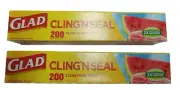 2 Boxes of Glad Cling Wrap 200 sq ft