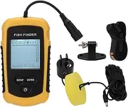 NDNCZDHC 433.92mhz Smart Fish Finder Abs Portable 3937in Depth Finder Sonar Fishing Finder with Probe for River Fishing