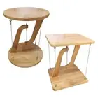 Tensegrity Structure Wooden Table Gravity Modern Wooden Speaker Holder Plant