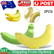 2Pcs Banana Storage Box Outdoor Banana Case Holder Carrier Protector Container