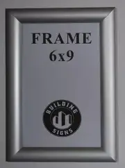 Elevator Certificate Notice Frame 6x9 (Aluminium, Card Size 6x9)-REF24-1027