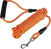 Vivifying 20FT Floating Long Dog Training Leash, Lightweight Check Cord Rope with Comfortable Handle for Outside, Hiking, Swimming, Beach and Lake