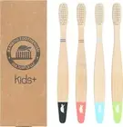 SeaTurtle Kids Plant-Based Bristles Bamboo Toothbrush - Pack of 4 - Zero Waste